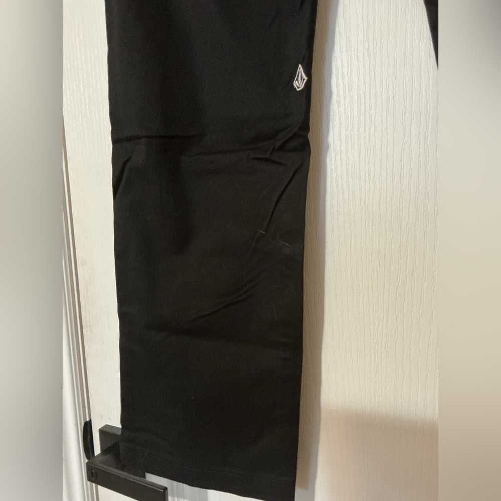 NWT Volcom Frikin Modern Stretch Chino Pants Black 32x32 - Picture 6 of 12